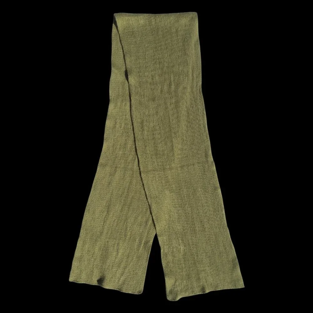 Women’s Olive Green Ribbed Knit Scarf Wrap Shawl